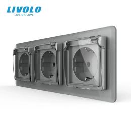 Розетка LIVOLO VL-C7FCTC16A-6IS05 Gray