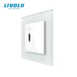 Розетка LIVOLO VL-C7FCHD/FCMB-2WS06 Matte White