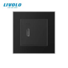 Розетка LIVOLO VL-C7FCHD/FCMB-2BS06 Matte Black