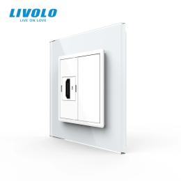 Розетка LIVOLO VL-C7FCHD/FCMB-2WP White