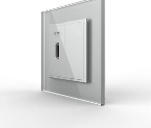 Розетка LIVOLO VL-C7FCHD/FCMB-2IP Gray