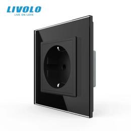 Розетка LIVOLO VL-C7FCTC16A/FCUA/FCHD-4BP Black