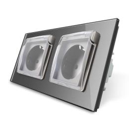 Розетка LIVOLO VL-C7C2EUWF-15 Gray