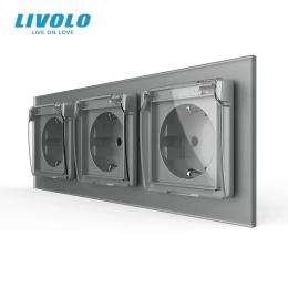 Розетка LIVOLO VL-C7FCTC16A/FCTC16A/FCTC16A/XW001-6IS06 Gray