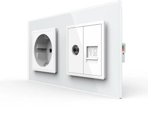 Розетка LIVOLO VL-C7FCTC16A/FCCP/FCTV-4WP White