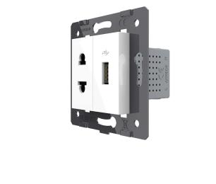 Розетка LIVOLO VL-FCT25/FCUA-2WP White