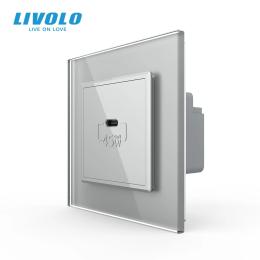 Розетка LIVOLO VL-C7FCUC-2IS05 Gray