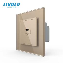 Розетка LIVOLO VL-C7FCUC-2AP Gold