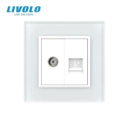 Розетка LIVOLO VL-C7FCCP/FCCP-2WS06 Matte White
