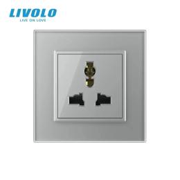Розетка LIVOLO VL-C7FCCP/FCCP-2IS06 Matte Gray
