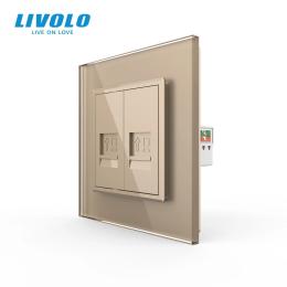 Розетка LIVOLO VL-C7FCCP/FCCP-2AP Gold