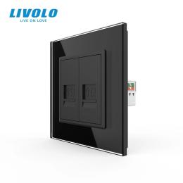 Розетка LIVOLO VL-C7FCCP/FCCP-2BP Black