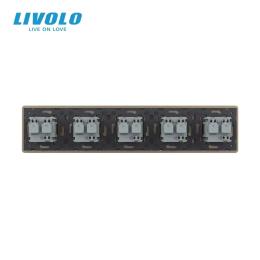 Розетка LIVOLO VL-C7FCTC16A/FCCP/FCMB-10AS05 Gold