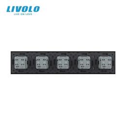 Розетка LIVOLO VL-C7FCTC16A/FCCP/FCMB-10BS06 Matte Black