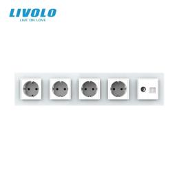 Розетка LIVOLO VL-C7FCTC16A/FCCP/FCTV-10WS05 White