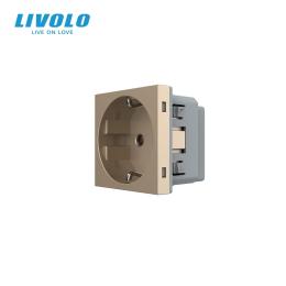 Розетка LIVOLO VL-C7FCTC16A/FCCP/FCTV-10AS06 Gold Matte