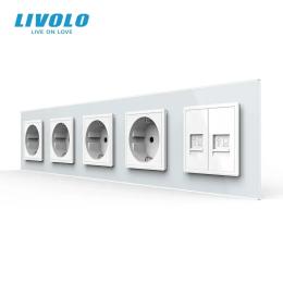 Розетка LIVOLO VL-C7FCTC16A/FCCP/FCCP-10WP White