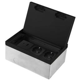 Розетка LIVOLO VL-SHSJ53-TC.UA.UC-BP-B Black