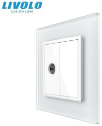 Розетка LIVOLO VL-C7FCCP/FCMB-2WS06 Matte White