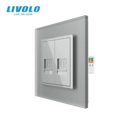 Розетка LIVOLO VL-C7FCCP/FCMB-2IS06 Matte Gray