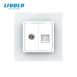 Розетка LIVOLO VL-C7FCCP/FCTV-2WS05 White