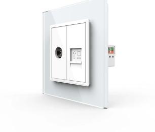 Розетка LIVOLO VL-C7FCCP/FCTV-2WP White