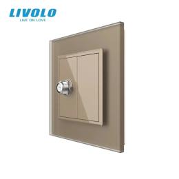 Розетка LIVOLO VL-C7FCSL/FCMB-2AS06 Gold Matte