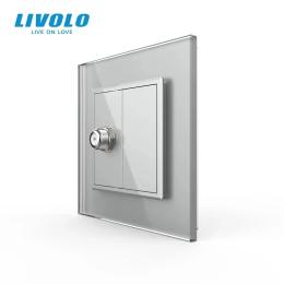 Розетка LIVOLO VL-C7FCSL/FCMB-2IS05 Gray