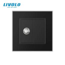 Розетка LIVOLO VL-C7FCSL/FCMB-2BS06 Matte Black