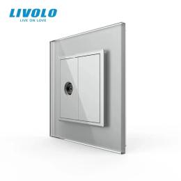 Розетка LIVOLO VL-C7FCTV/FCMB-2IS05 Gray
