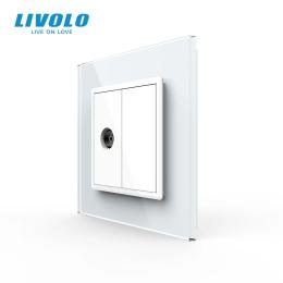 Розетка LIVOLO VL-C7FCTV/FCMB-2WP White