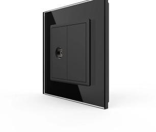Розетка LIVOLO VL-C7FCTV/FCMB-2BP Black