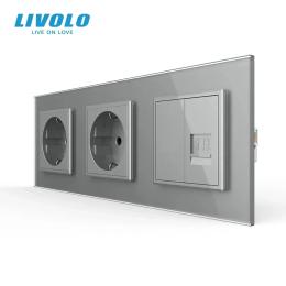 Розетка LIVOLO VL-C7FCTC16A/FCCP/FCMB-6IS05 Gray