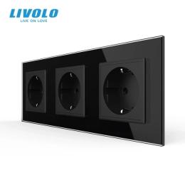 Розетка LIVOLO VL-C7FCTC16A/FCCP/FCMB-6BP Black