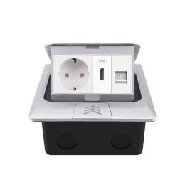 Розетка LIVOLO VL-SHS016-TC.HD.CP-WP-S Silver