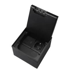 Розетка LIVOLO VL-SHSJ52-TC.CP.HD-BP-B Black