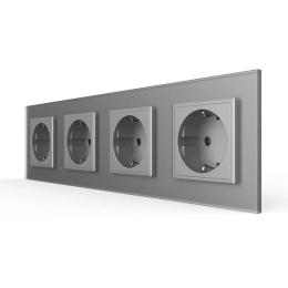 Розетка LIVOLO VL-C7FCTC16A/FCCP/FCMB-8IS06 Matte Gray
