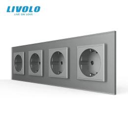 Розетка LIVOLO VL-C7FCTC16A/FCCP/FCTV-8IS06 Matte Gray
