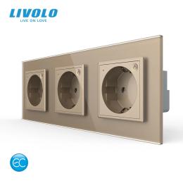 Розетка LIVOLO VL-C7FCTC16AZ2-6AP Gold
