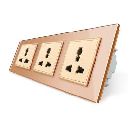 Розетка LIVOLO VL-C7FCT22-6AS06 Gold Matte