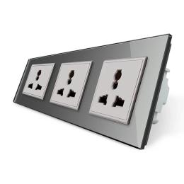 Розетка LIVOLO VL-C7FCT22-6IS05 Gray
