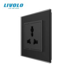 Розетка LIVOLO VL-C7FCT22-2BS06 Matte Black