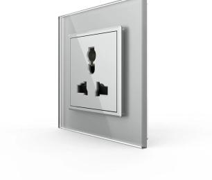 Розетка LIVOLO VL-C7FCT22-2IP Gray