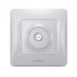 Розетка Videx BINERA SAT Silver (VF-BNSK1SATE-SS)