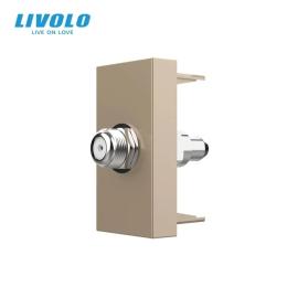 Розетка LIVOLO VL-FCSL-1AP Gold