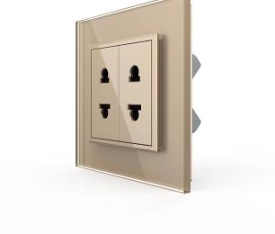 Розетка LIVOLO VL-FCT25/FCT25-2AP Gold