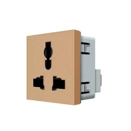 Розетка LIVOLO VL-FCT22 16A-2AP Gold