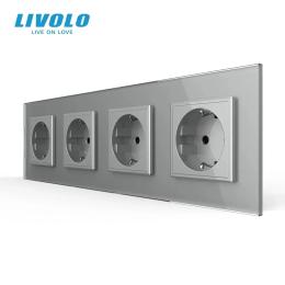 Розетка LIVOLO VL-C7FCTC16A-8IP Gray