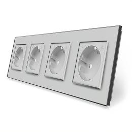 Розетка LIVOLO VL-C7FCTC16AZ-8IP Gray