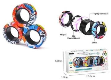 Іграшка-антистрес Mic 2021-183F Magnetic Rings, 3 магнітних кільця